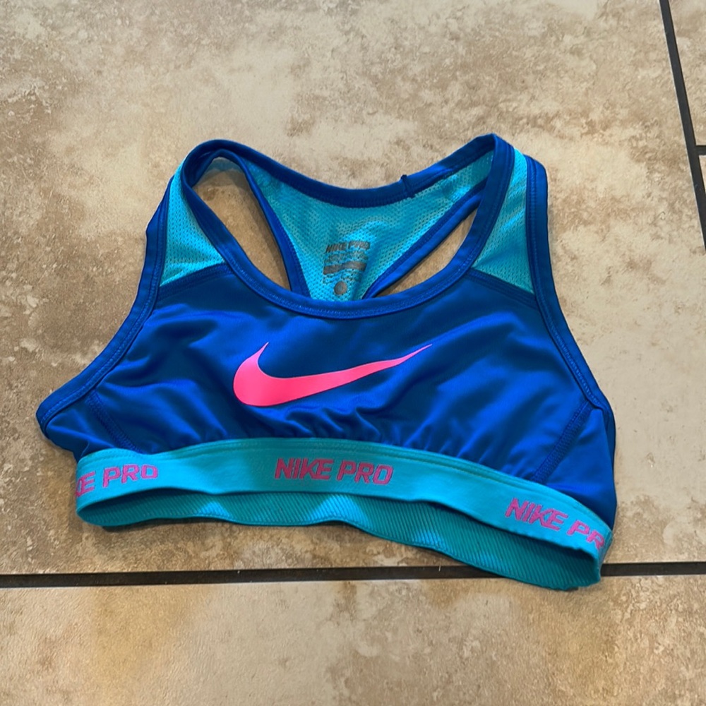 Blue Nike Sports Bra